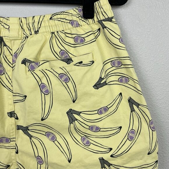 Urban Outfitters Men's Mexium Maximus Go Bananas Printed Short Yellow Drawstrin - Picture 7 of 16